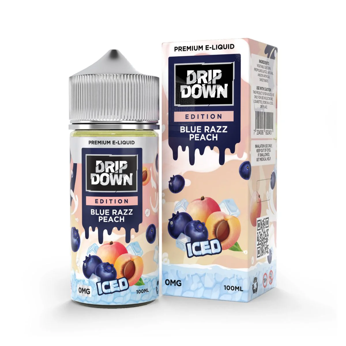 Drip Down Blue Razz Peach Ice 100ML